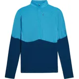 Icebreaker Herren 200 Realfleece Descender Half Zip Longsleeve (Größe M, blau)