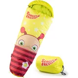 Kinderschlafsack - Sorgenfresser Molly - Camping - Outdoor - Mumie - Packtasche EINHEITSGRÖSSE