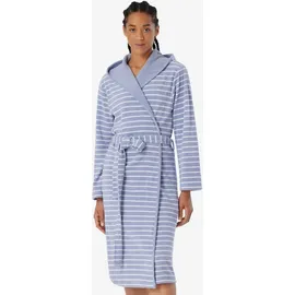 SCHIESSER Bademantel Feather Terry hellblau M