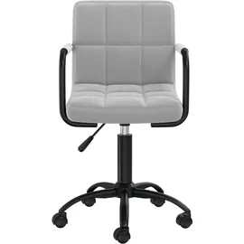 vidaXL Bürostuhl Drehbar Samt Grau