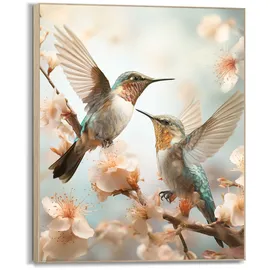 Reinders! Wandbild Spring Birds beige 50x40 cm 2er Set