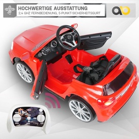 Actionbikes Motors Kinder-Elektroauto Mercedes AMG GLA45 Lizenziert (Rot)