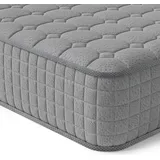 Vesgantti Matratze 120x200 7-Zonen Federkernmatratze 24cm Mittelfeste Orthopädischem Tonnentaschenfederkernmatratze Grau (H3, Tight-top 24cm) - Grau