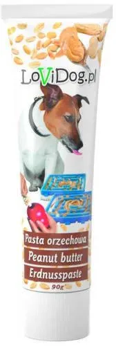 Lovi Dog Snack Premium Peanut Butter - natürliche Erdnussbutter für Hunde 90g