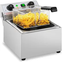 Royal Catering Elektro-Fritteuse - 10 L Kaltzone 3200 W Timer