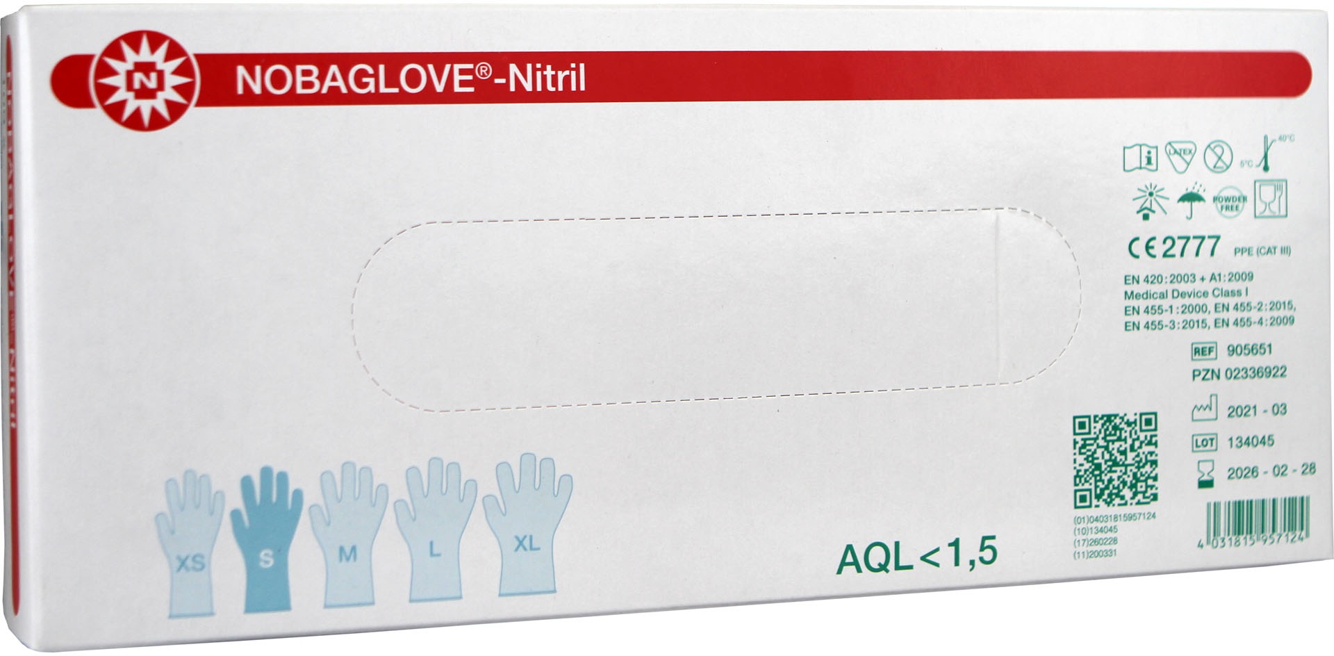 NOBAGLOVE Nitril Extra-Lang 300 mm Handschuhe reißfest