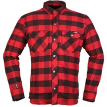 Modeka Nooner Hemdjacke Rot/Schwarz L