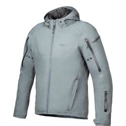 Ixon Burning Motorfiets textiel jas, groen, 4XL Voorman