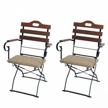 MCW MCW-J40 Biergartenstuhl 2er-Set 0 x 0 x 0 cm bronze