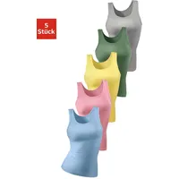 PETITE FLEUR PETITE FLEUR, Damen, Gr. 42/44, N-Gr, bunt (hellblau, rosa, gelb, grün, grau, meliert), Doppelripp, Obermaterial: 100% Baumwolle.