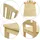 Erst-Holz Esszimmerstuhl Kiefer beige