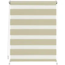 Lichtblick Duo Rollo / Doppelrollo Klemmfix 80 x 200 cm verspannt creme