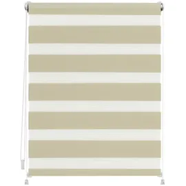 Lichtblick Duo Rollo / Doppelrollo Klemmfix 80 x 200 cm verspannt creme