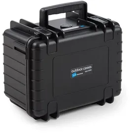 B&W International Outdoor Case Type 2000 schwarz + Facheinteilung