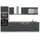 Vicco Küchenzeile R-Line 300 cm Schwarz Beton/Weiß