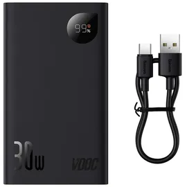 Baseus Adaman2 Power Bank 30W 2 (20000 mAh, 30 W, 76 Wh), Powerbank Schwarz