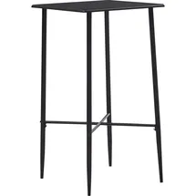 vidaXL Bartisch 60 x 60 x 111 cm Schwarz