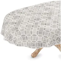 ANRO Tischdecke abwaschbar Wachstuch Wachstuchtischdecke Oval 140 x 180cm