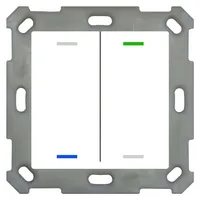 MDT Taster Light 55 2-fach RGBW, Reinweiß gl. neutral