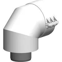 ATEC Bogen PolyTwin konzentrisch, DN 60/100 87Grad