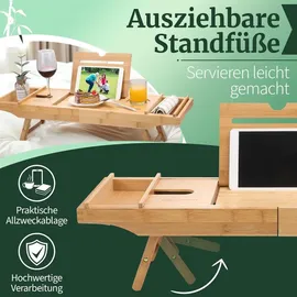 HEIMwert Badewannenablage Wannenablage Braun