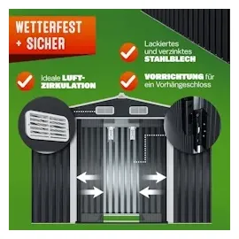 Gardebruk Geräteschrank 2,60 x 2,05 m Anthrazit