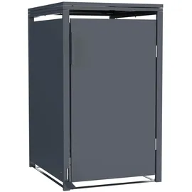 FM-SOLAR Mülltonnenbox 68 x 80 x 116 cm grau