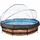 EXIT TOYS Wood Pool Set 360 x 76 cm inkl. Filterpumpe und Abdeckung