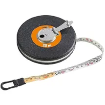Meister Craft Rollbandmaß 20 m Orange/Chromfarbig/Schwarz
