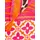Zwillingsherz Modetuch, mit Allover-Print, Tasseln und kleiner Fransenkante rosa