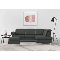 sit&more Ecksofa Arngast L-Form, inklusive Kopfteilverstellung und Federkern grau