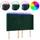 vidaXL LED Kopfteil Dunkelgrün 147x16x118/128 cm Samt