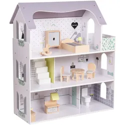 Coemo Puppenhaus Anna Villa möbliert 3 Etagen