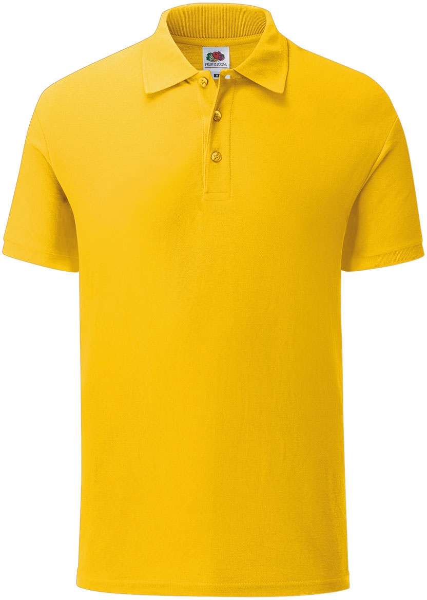 Fruit of the Loom Iconic Polo Shirt in versch. Farben und Größen, sonnenblumengelb, 2XL
