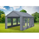 Partyzelt 3x6 Grau PVC Festzelt Pavillon wasserdicht Profi-Qualität Classic