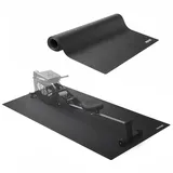 Vevor Laufbandmatte für Teppichboden Bodenschutzmatte (90 x 200 cm) für Sportgeräte 4 mm dick, Trainingsgerätematte für Laufbänder Ellipsentrainer Rudergerät, hochdichter PVC-Bodenschutz