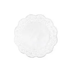 DEMMLER Tortenspitzen D36cm Rose weiß 3621100625 6ST