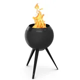 höfats MOON 45 Feuerschale mit hohem Fuß All Black