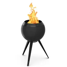 höfats MOON 45 Feuerschale mit hohem Fuß All Black