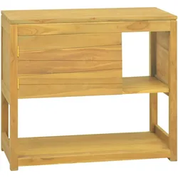 Badschrank 85x40x75 cm Massivholz Teak