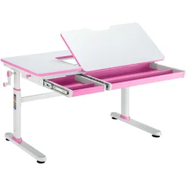 [en.casa] Kinderschreibtisch Sauda 120x60 cm Pink