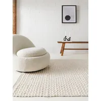 benuta pure Wollteppich Lana Cream 80x150 cm - Naturfaserteppich aus Wolle