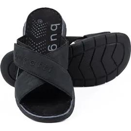 Bugatti man Herren Slipper, Männer Slipper, Mokassins,Freizeit,Slip-ons,freitzeitschuhe,offener einschlupf,maennlich,Men's,Black (1000),42 EU/EU UK - 42