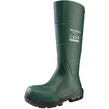 DUNLOP JobGuard S5 - Arbeitsstiefel für Damen und Herren – Wasserdichte Sicherheitsstiefel mit Stahlkappe – Chemikalien und rutschfest - Grün - Größe 39