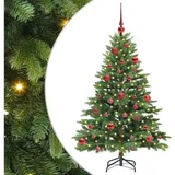 vidaXL Künstlicher Weihnachtsbaum mit 150 Leds Grün 150 cm Pe und Pvc