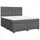 vidaXL Boxspringbett 180 x 200 cm Dunkelgrau