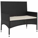 vidaXL Gartenbank 85 x 0 x 0 cm Schwarz