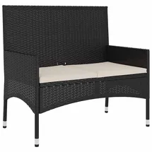 vidaXL Gartenbank 85 x 0 x 0 cm Schwarz