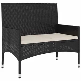 vidaXL Gartenbank 85 x 0 x 0 cm Schwarz