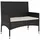 vidaXL Gartenbank 85 x 0 x 0 cm Schwarz